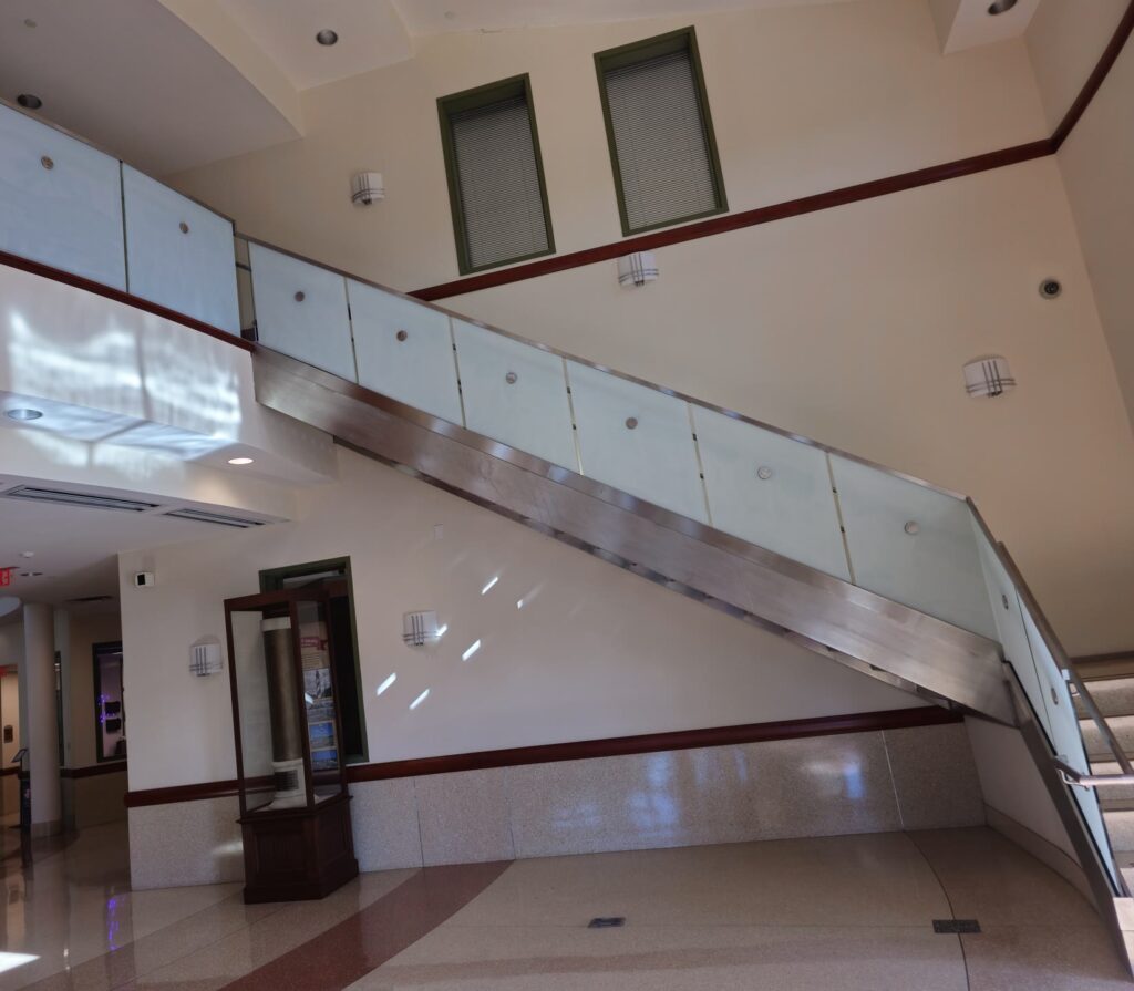 Auditorium windows after window film installation